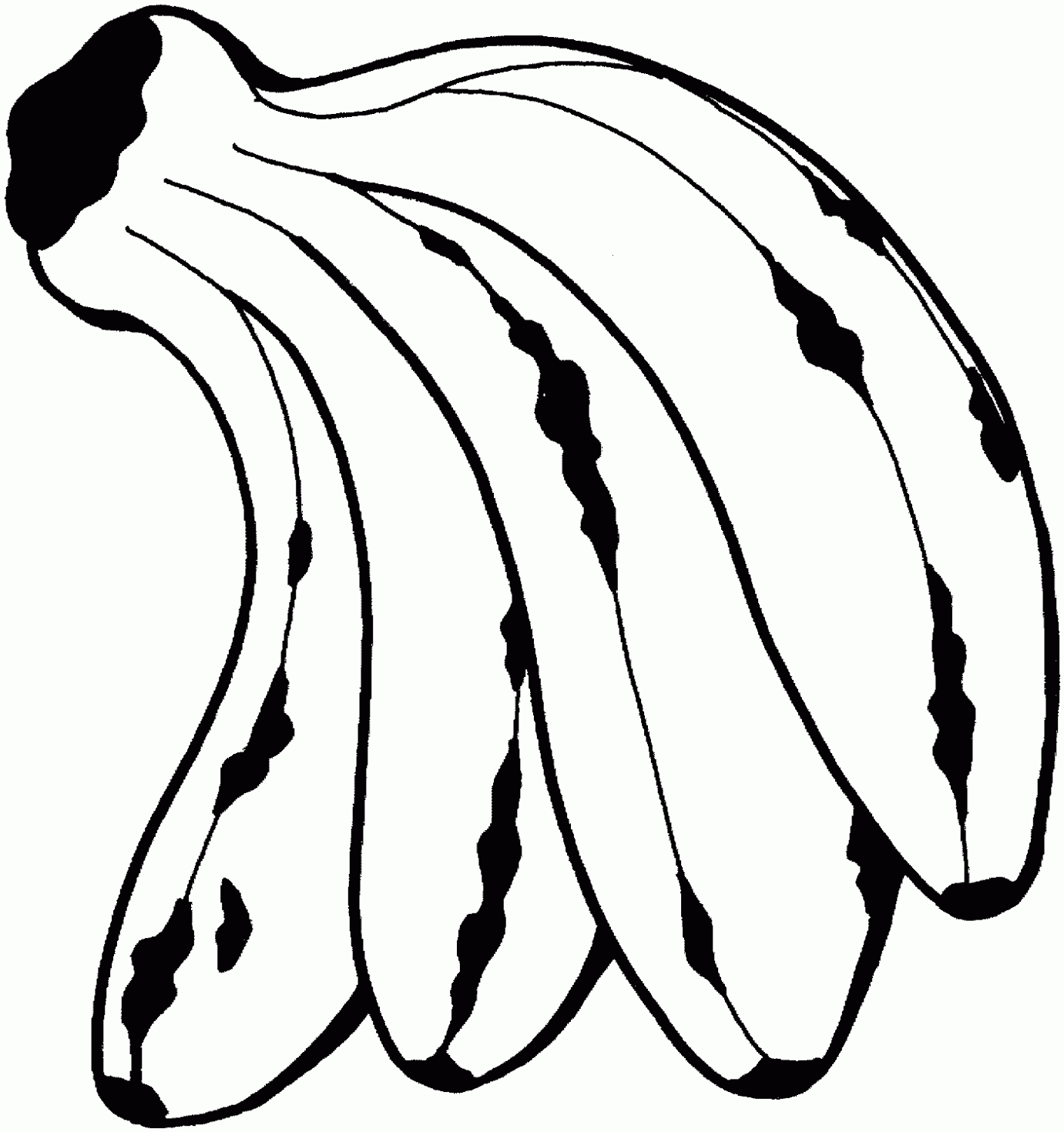 Dibujos para colorear de PLATANOS