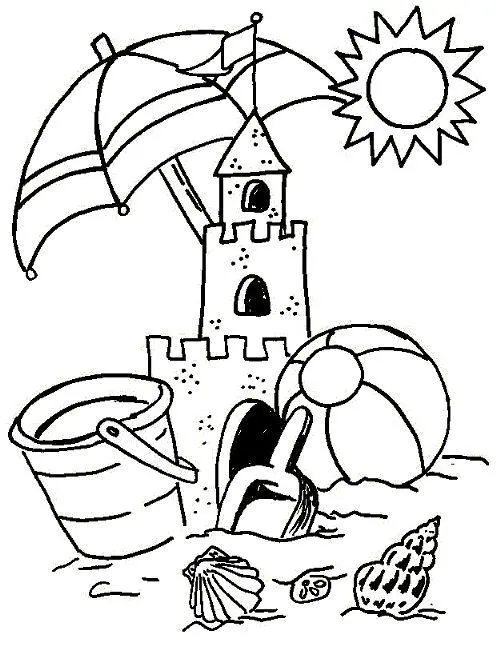 Dibujos para colorear de motivos de playa - Imagui Dibujos para colorear de motivos de playa - Imagui