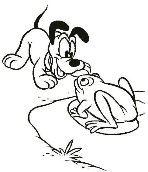 Dibujos para colorear Pluto bebé - Imagui