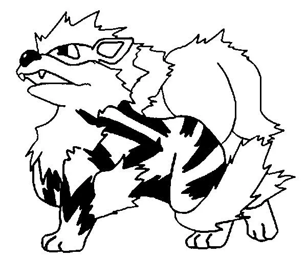 Dibujos para colorear Pokemon - Arcanine - Dibujos Pokemon