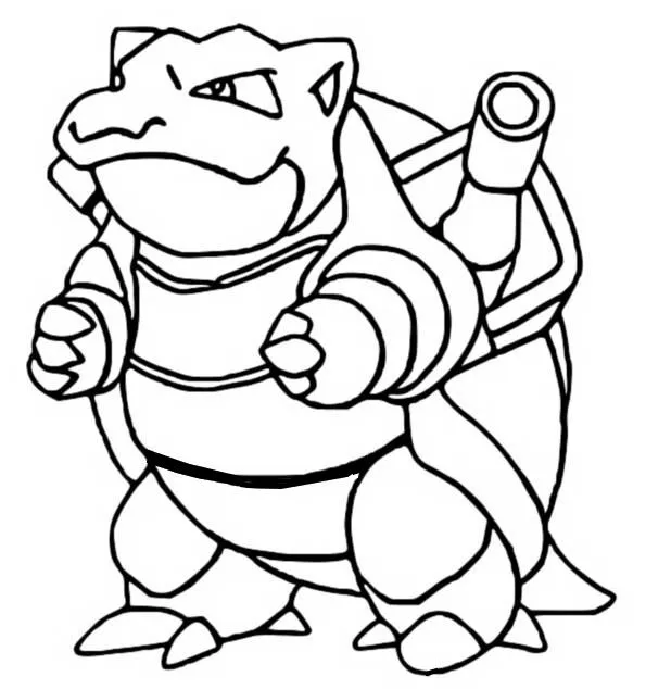 Dibujos para colorear Pokemon - Blastoise - Dibujos Pokemon Dibujos para colorear Pokemon - Blastoise - Dibujos Pokemon