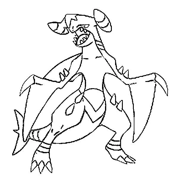 Dibujos para colorear Pokemon - Garchomp - Dibujos Pokemon