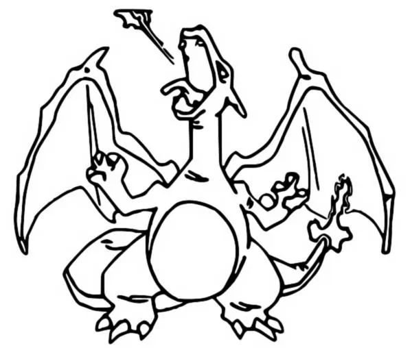 Dibujos para colorear Pokemon - Charizard - Dibujos Pokemon