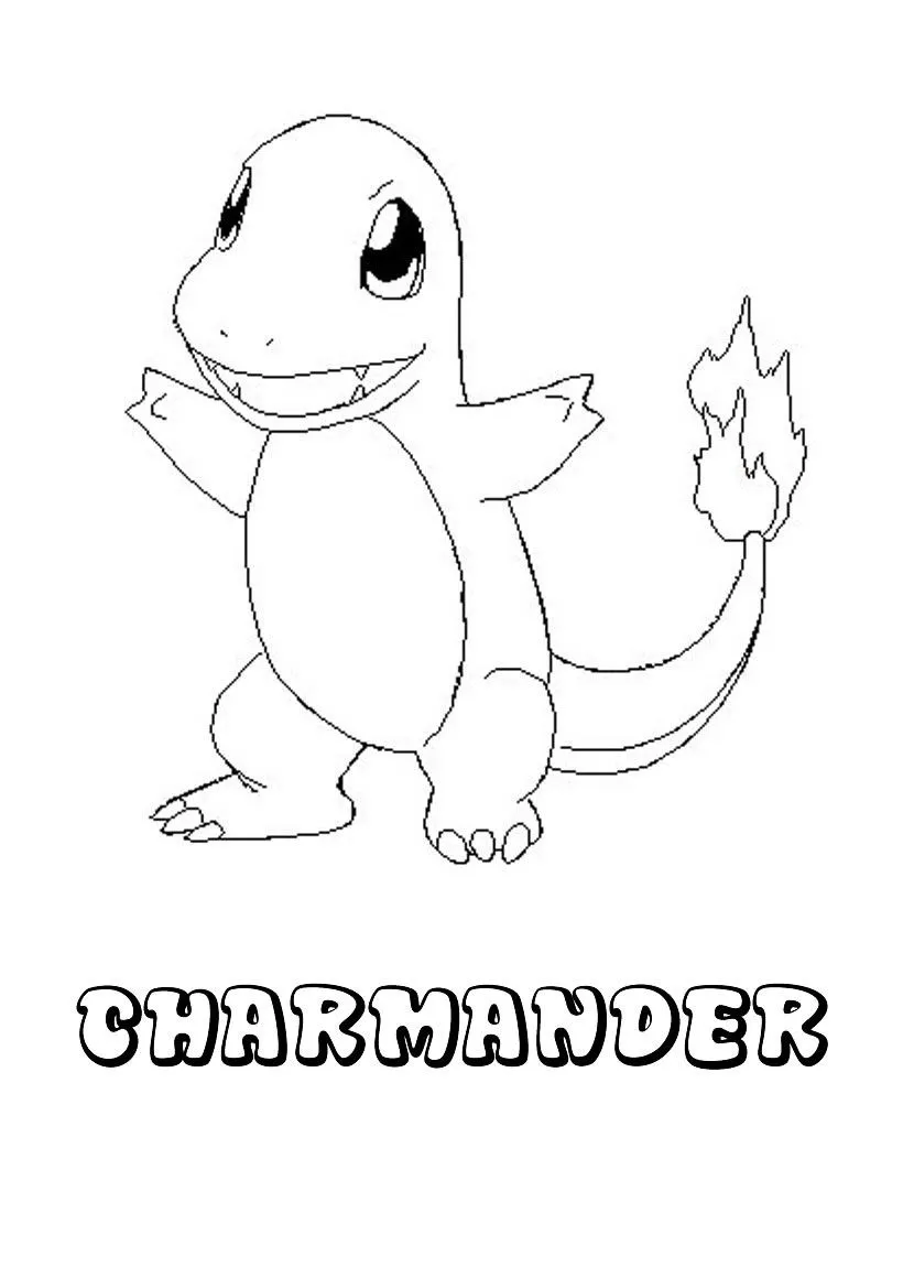 Dibujos para colorear POKEMON FUEGO, Pokemon Charmander para imprimir Dibujos para colorear POKEMON FUEGO, Pokemon Charmander para imprimir