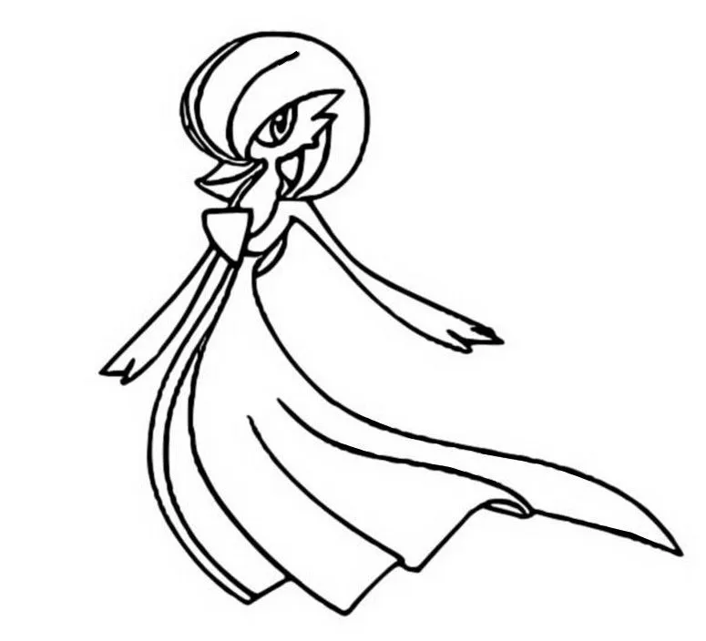 Dibujos para colorear Pokemon - Gardevoir - Dibujos Pokemon Dibujos para colorear Pokemon - Gardevoir - Dibujos Pokemon