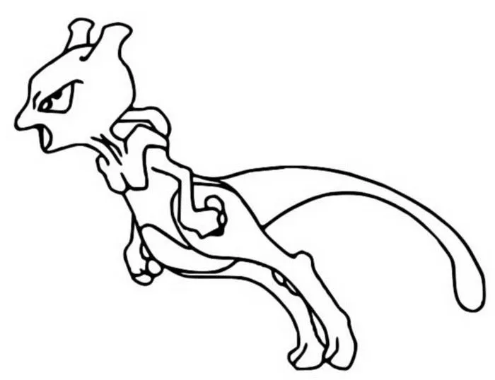 Dibujos para colorear Pokemon - Mewtwo - Dibujos Pokemon Dibujos para colorear Pokemon - Mewtwo - Dibujos Pokemon