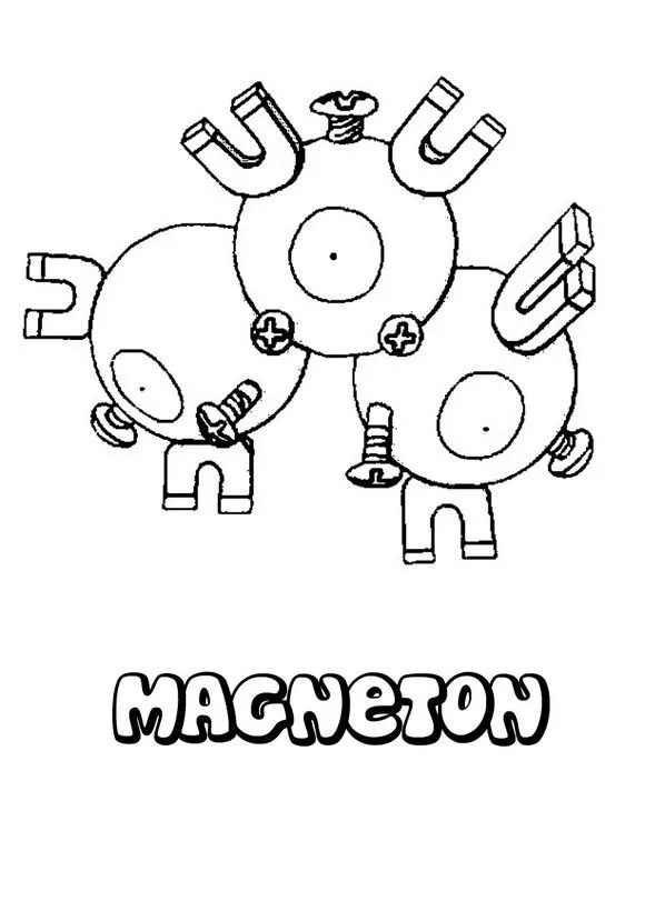 Dibujos para colorear POKEMON - Pokemon Magneton