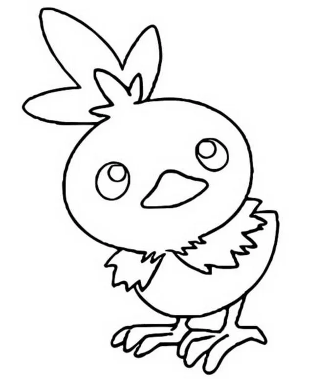 Dibujos para colorear Pokemon - Torchic - Dibujos Pokemon