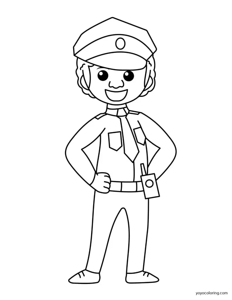 Dibujos para colorear de policías ᗎ Plantilla de pintura imprimible Dibujos para colorear de policías ᗎ Plantilla de pintura imprimible
