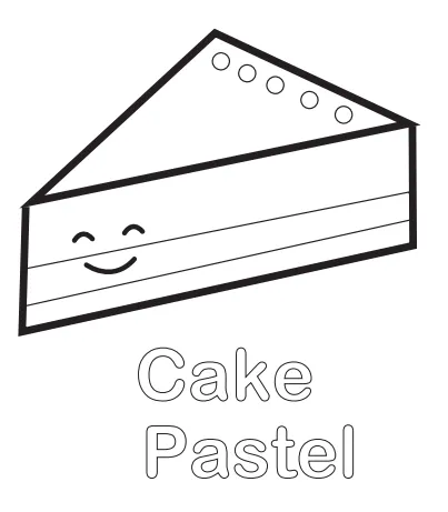 Dibujos para Colorear: Postres para colorear Dibujos para Colorear: Postres para colorear