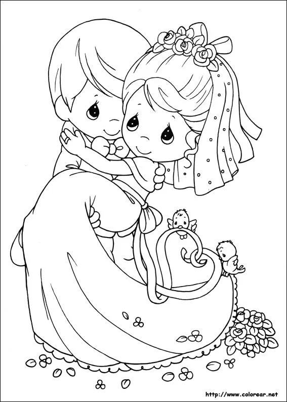 Dibujos para colorear de Preciosos Momentos Dibujos para colorear de Preciosos Momentos