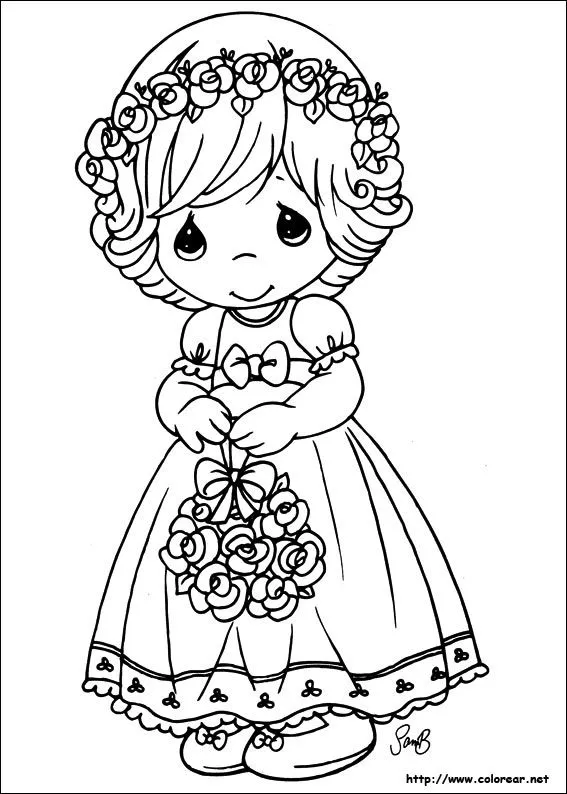 Dibujos de Preciosos Momentos para colorear en Colorear.net Dibujos de Preciosos Momentos para colorear en Colorear.net