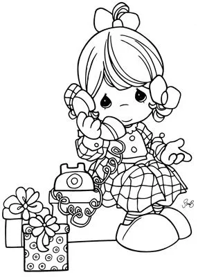 Dibujos para colorear precious moments | Jugar y colorear