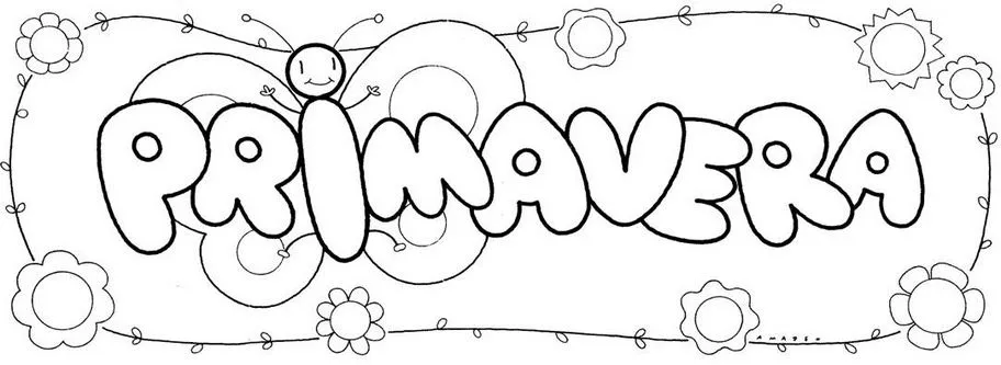 Dibujo para colorear de la primavera para niños - Imagui Dibujo para colorear de la primavera para niños - Imagui