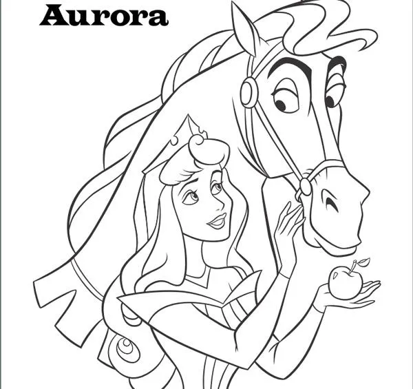 Dibujos para colorear de las princesas Disney