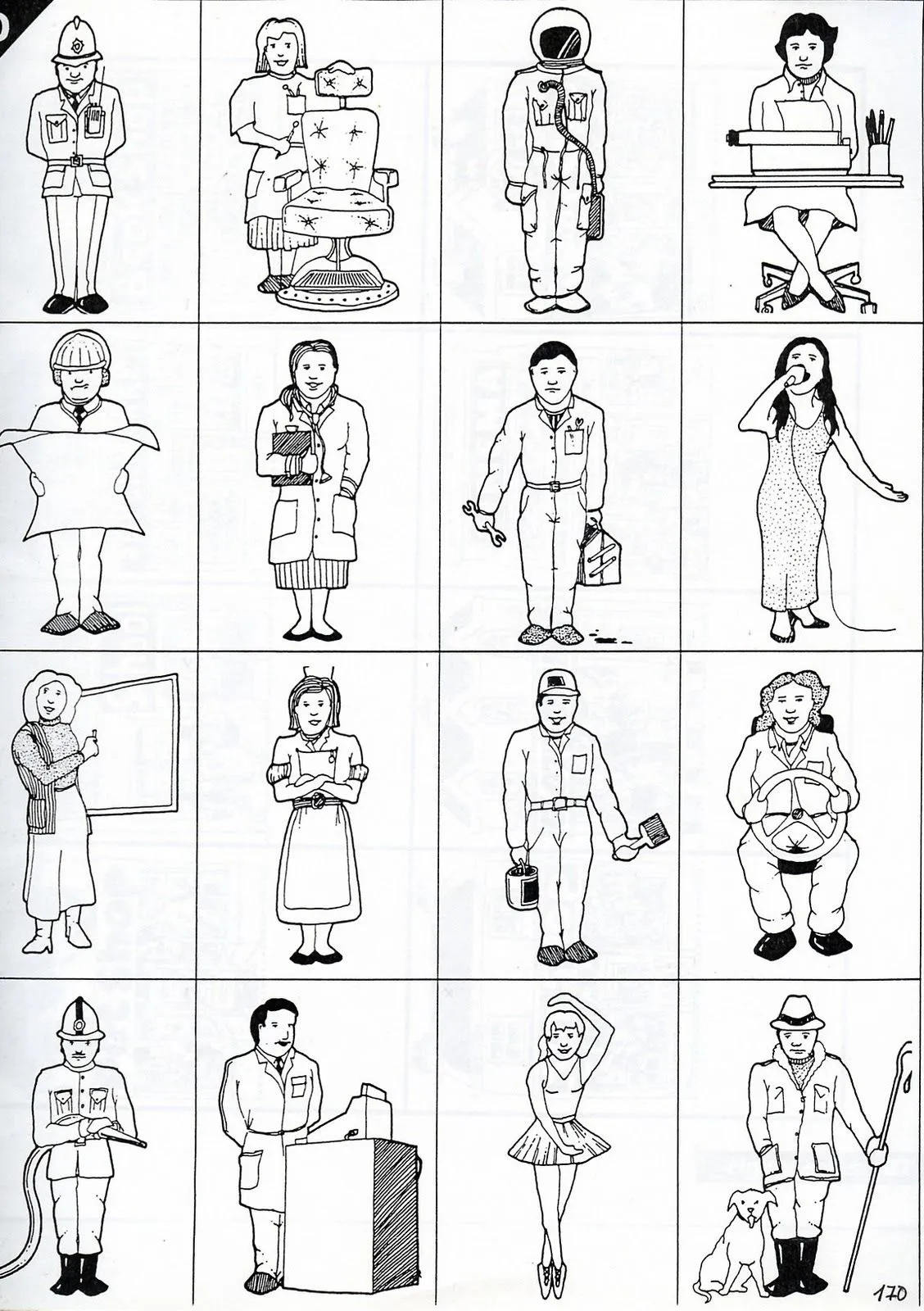 Oficios en ingles para colorear - Imagui