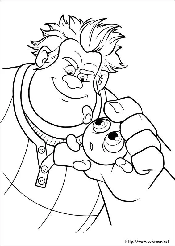 Dibujos ralph el demoledor para pintar - Imagui