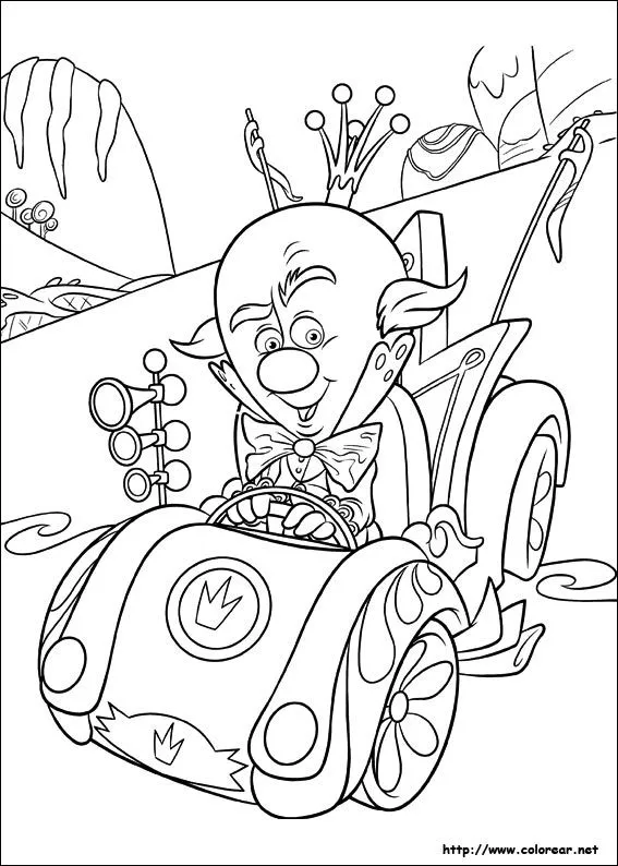 Dibujos para colorear de Ralph, el demoledor Dibujos para colorear de Ralph, el demoledor