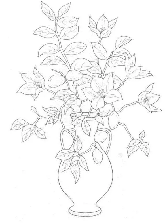 Dibujos para colorear de Ramos de flores, Plantillas para colorear ... Dibujos para colorear de Ramos de flores, Plantillas para colorear ...