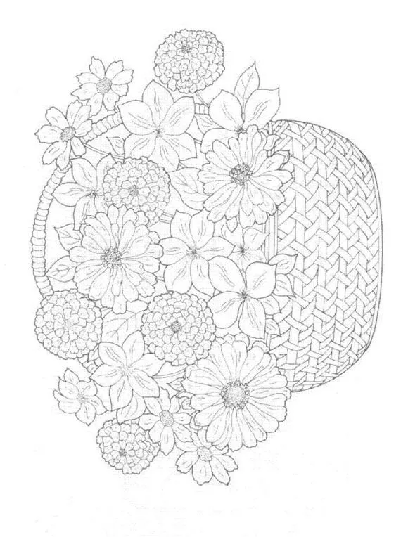 Dibujos para colorear de Ramos de flores, Plantillas para colorear ... Dibujos para colorear de Ramos de flores, Plantillas para colorear ...