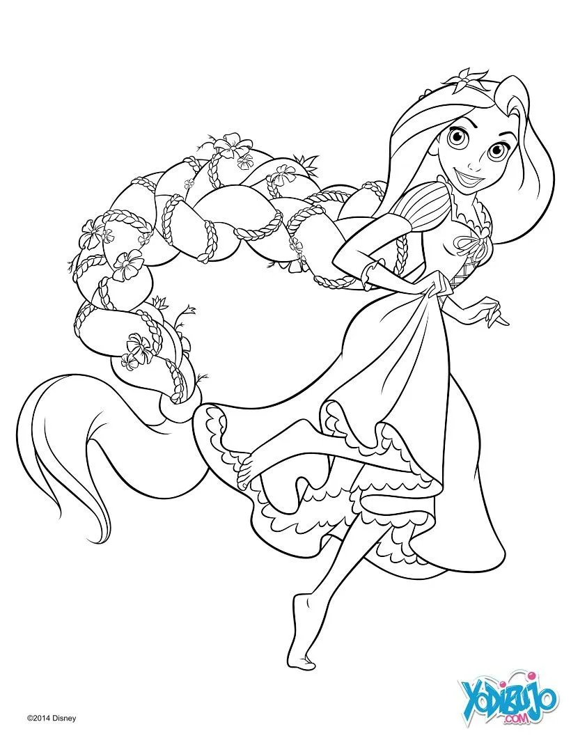 Dibujos para colorear rapunzel - es.hellokids.com