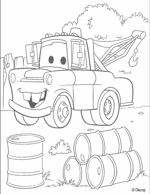 Cars - Rayo Mc Queen y Mate - Dibujos para colorear Cars - Rayo Mc Queen y Mate - Dibujos para colorear