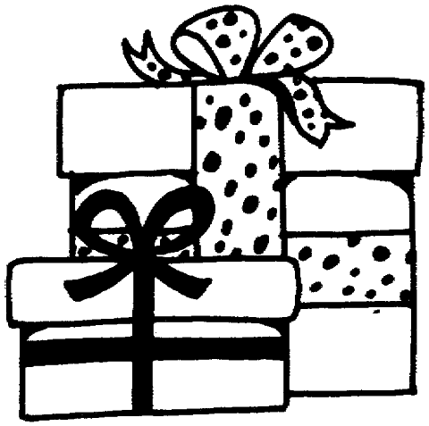 Dibujos para colorear de Regalos de navidad, Plantillas para ...