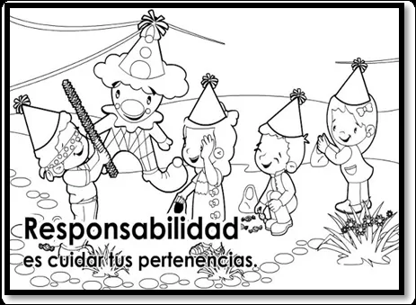 Dibujos para colorear del valor de la responsabilidad - Imagui Dibujos para colorear del valor de la responsabilidad - Imagui