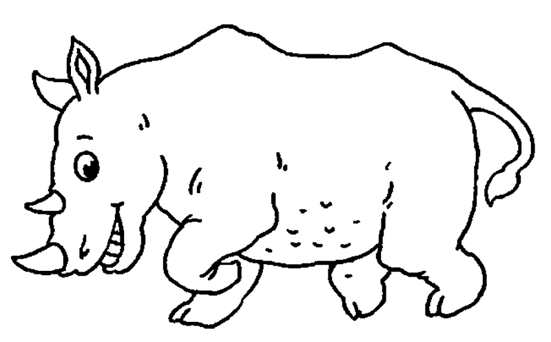 Dibujos para colorear de Rinocerontes, Rhinocerotidae, Plantillas ... Dibujos para colorear de Rinocerontes, Rhinocerotidae, Plantillas ...