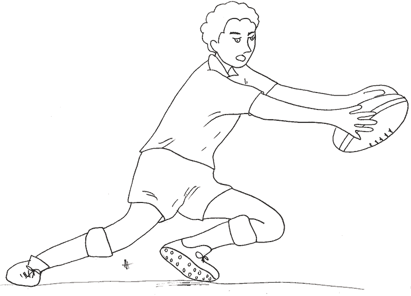 Dibujos para colorear de Rugby , Plantillas para colorear de Rugby