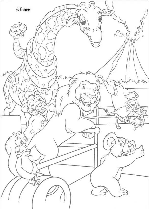 Dibujos para colorear SALVAJE PELICULA - En el Zoo de Nueva York Dibujos para colorear SALVAJE PELICULA - En el Zoo de Nueva York