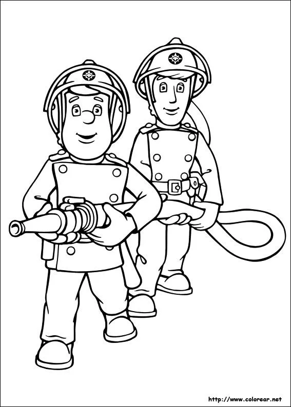 Dibujos para colorear de Sam El Bombero
