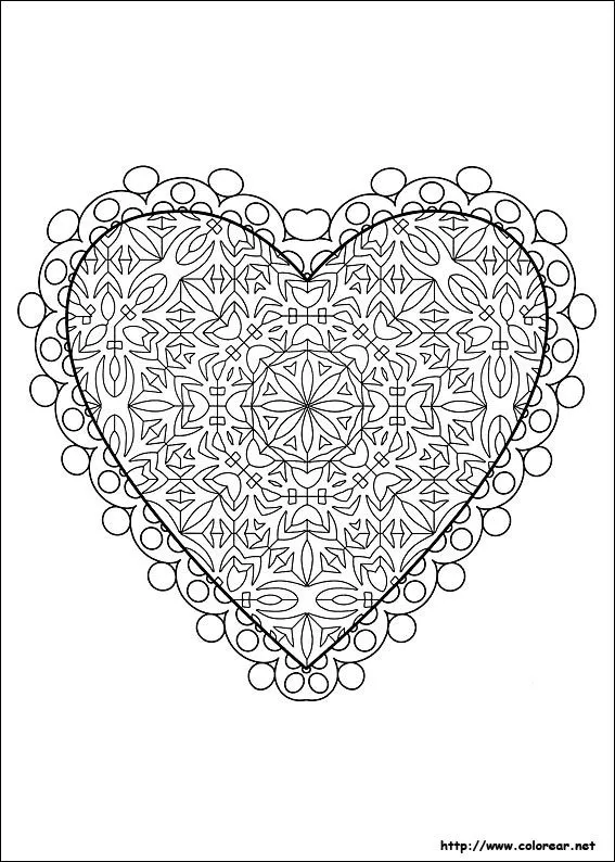 Dibujos para colorear de San Valentín