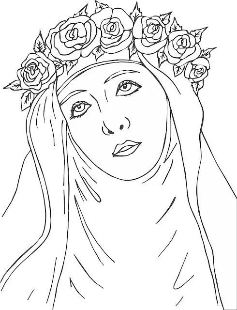 Dibujos para colorear de Santa Rosa de Lima para niños - Imagui Dibujos para colorear de Santa Rosa de Lima para niños - Imagui
