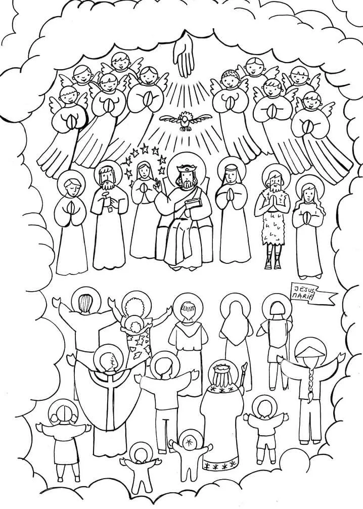 ᐅ DIBUJOS para COLOREAR en el Día de TODOS los SANTOS ᐅ DIBUJOS para COLOREAR en el Día de TODOS los SANTOS