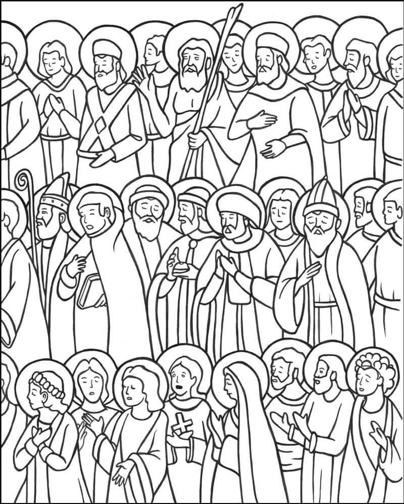 ᐅ DIBUJOS para COLOREAR en el Día de TODOS los SANTOS ᐅ DIBUJOS para COLOREAR en el Día de TODOS los SANTOS