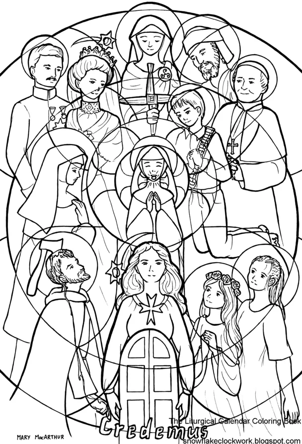 ᐅ DIBUJOS para COLOREAR en el Día de TODOS los SANTOS ᐅ DIBUJOS para COLOREAR en el Día de TODOS los SANTOS