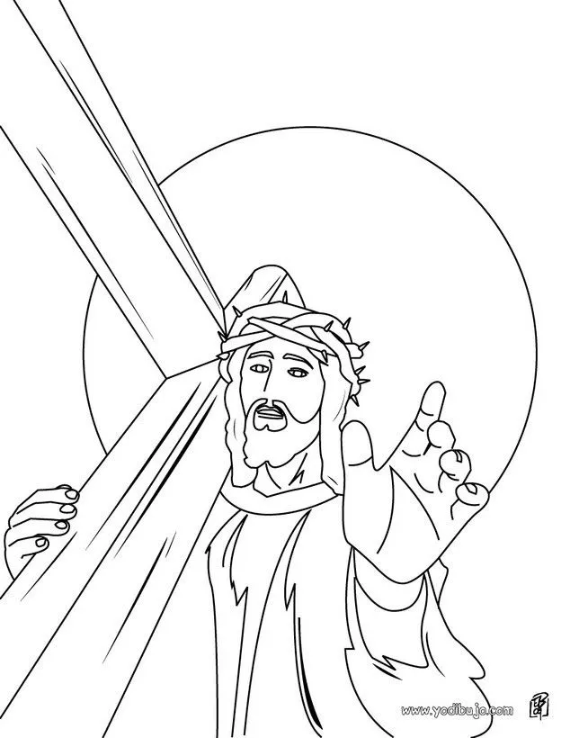 Dibujos para colorear SEMANA SANTA, Jesús coronado de espinas para ... Dibujos para colorear SEMANA SANTA, Jesús coronado de espinas para ...