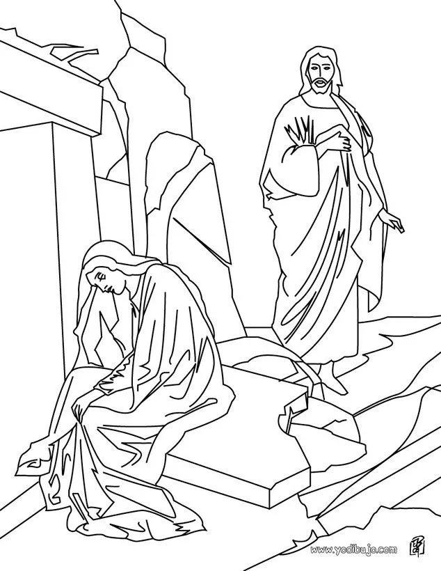 Dibujos para colorear SEMANA SANTA, Resurrección de Jesús para ... Dibujos para colorear SEMANA SANTA, Resurrección de Jesús para ...