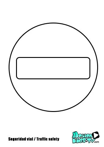 Dibujos para colorear la señales de tráfico Dibujos para colorear la señales de tráfico