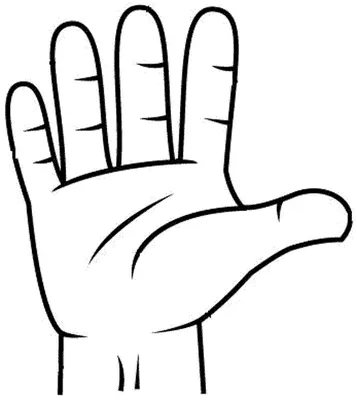 COLOREA TUS DIBUJOS: Dibujo de mano : Sentido del Tacto para colorear COLOREA TUS DIBUJOS: Dibujo de mano : Sentido del Tacto para colorear