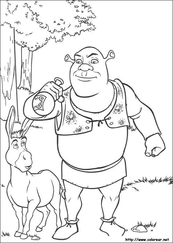 Dibujos para colorear de Shrek