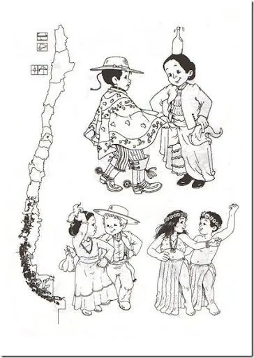 Dibujos para colorear símbolos patrios de Chile | pintar y jugar ... Dibujos para colorear símbolos patrios de Chile | pintar y jugar ...