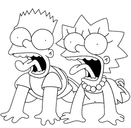Dibujos para colorear de Los Simpsons en Los Simpsons 360 Dibujos para colorear de Los Simpsons en Los Simpsons 360