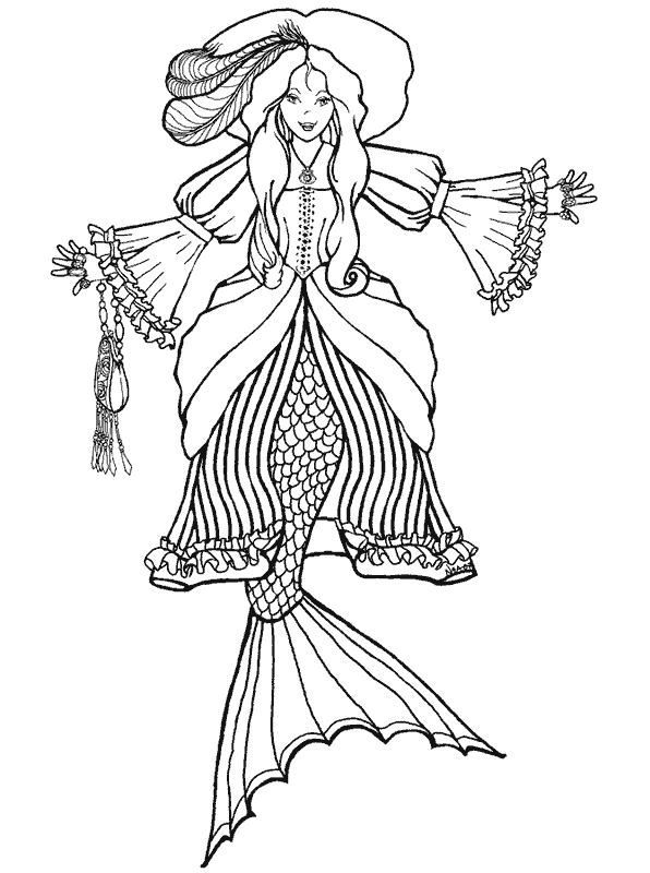Dibujos para colorear de Sirenas, Sumpall, Plantillas para ...