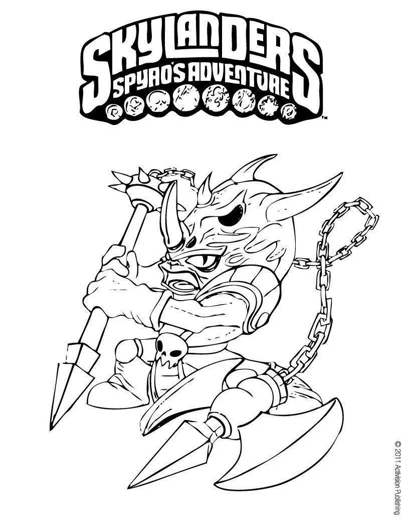 Dibujos para colorear SKYLANDERS Spyro's Adventure, VOODOOD para ...