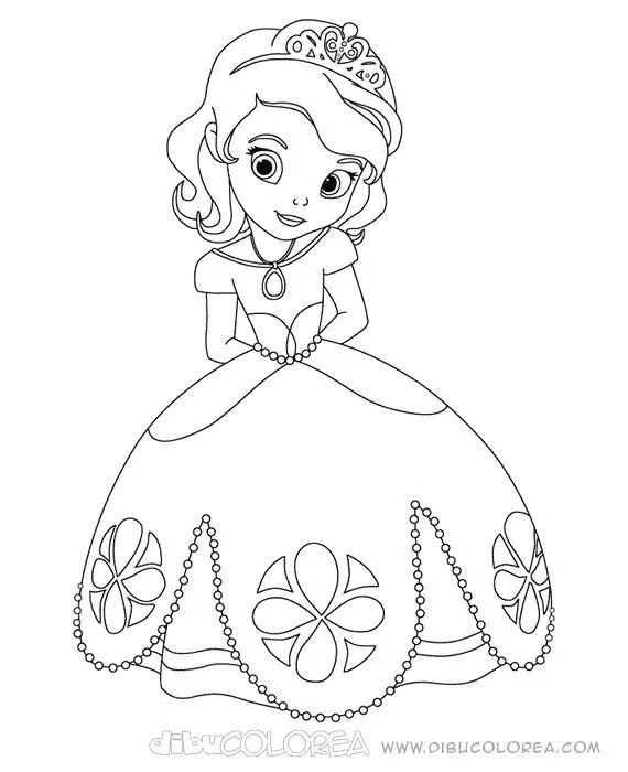 dibujos de colorear de sofia la primera | Dibujo para pintar de ... dibujos de colorear de sofia la primera | Dibujo para pintar de ...