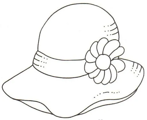 Dibujos para colorear de sombreros de playa - Imagui Dibujos para colorear de sombreros de playa - Imagui