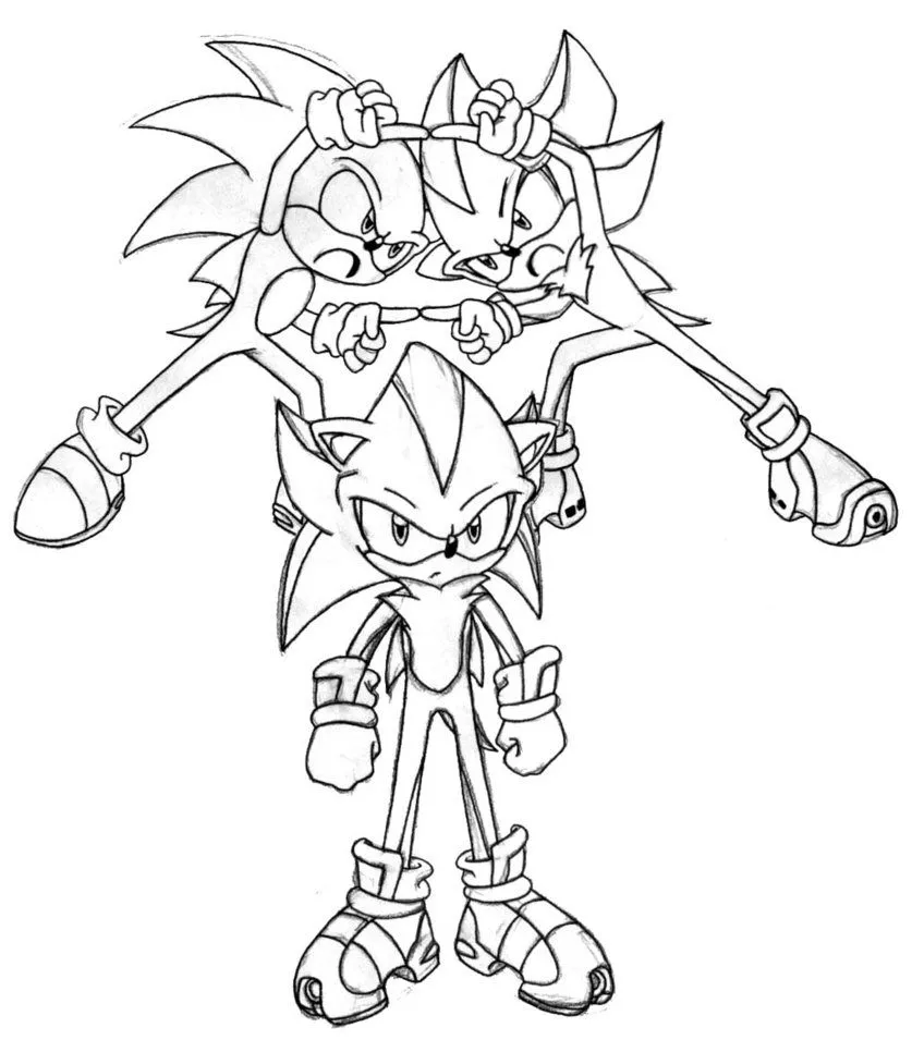 Dibujos para colorear de sonic y sus amigos - Dibujos para colorear ... Dibujos para colorear de sonic y sus amigos - Dibujos para colorear ...
