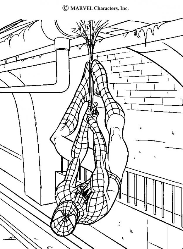 Dibujos para colorear SPIDERMAN, Spiderman en el metro para imprimir Dibujos para colorear SPIDERMAN, Spiderman en el metro para imprimir